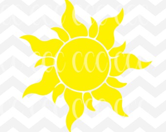 Tangled Sun SVG Cutting File