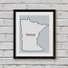 BOGO FREE Minnesota Cross Stitch Pattern Stripe Silhouette