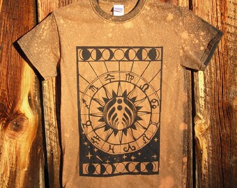 Made To Order Black Nectar Zodiac Moon Chart Tee