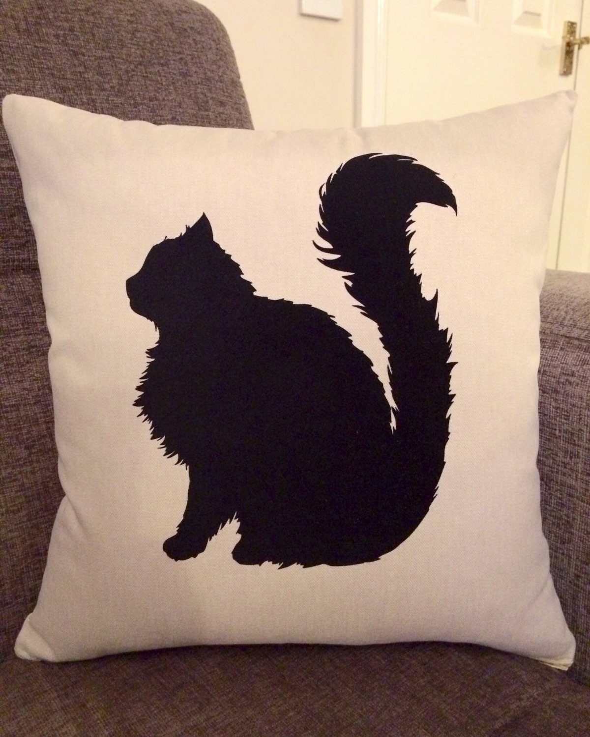 Personalised Fluffy Cat Cushion