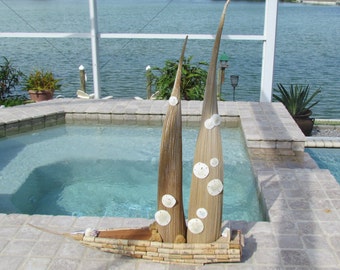 Palm Frond Seed Pod Sale Boat