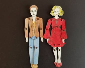 Personalized Paperdoll/s Custom Made
