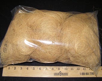 Coconut Husk Fiber. 1/2 Pound. Very Clean. Orchids, Crafts, Pet Bedding.