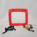 11x11 Red/Orange Q-Snap cover / Q-Snap garter / Q-Snap Huggie / Grime guard / Grime garter / Hoop Cover