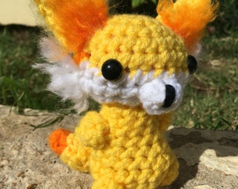 Fennekin amigurumi crochet pokemon go chibi stuffed animal toy plushie plush