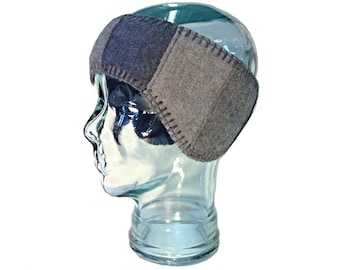 Wool Earflap Headband - Fleece Lined - Wool Headband - Free U.S. Shippping