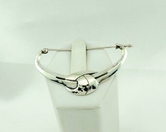 Vintage Avant Garde Sterling Silver Abstract Brooch FREE SHIPPING! #AVANTE-BR5