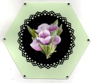 361 - Bouquet of tulips greeting card