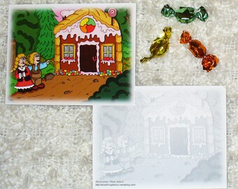 Card "Hansel and Gretel" (10,7 x 13,8 cm)