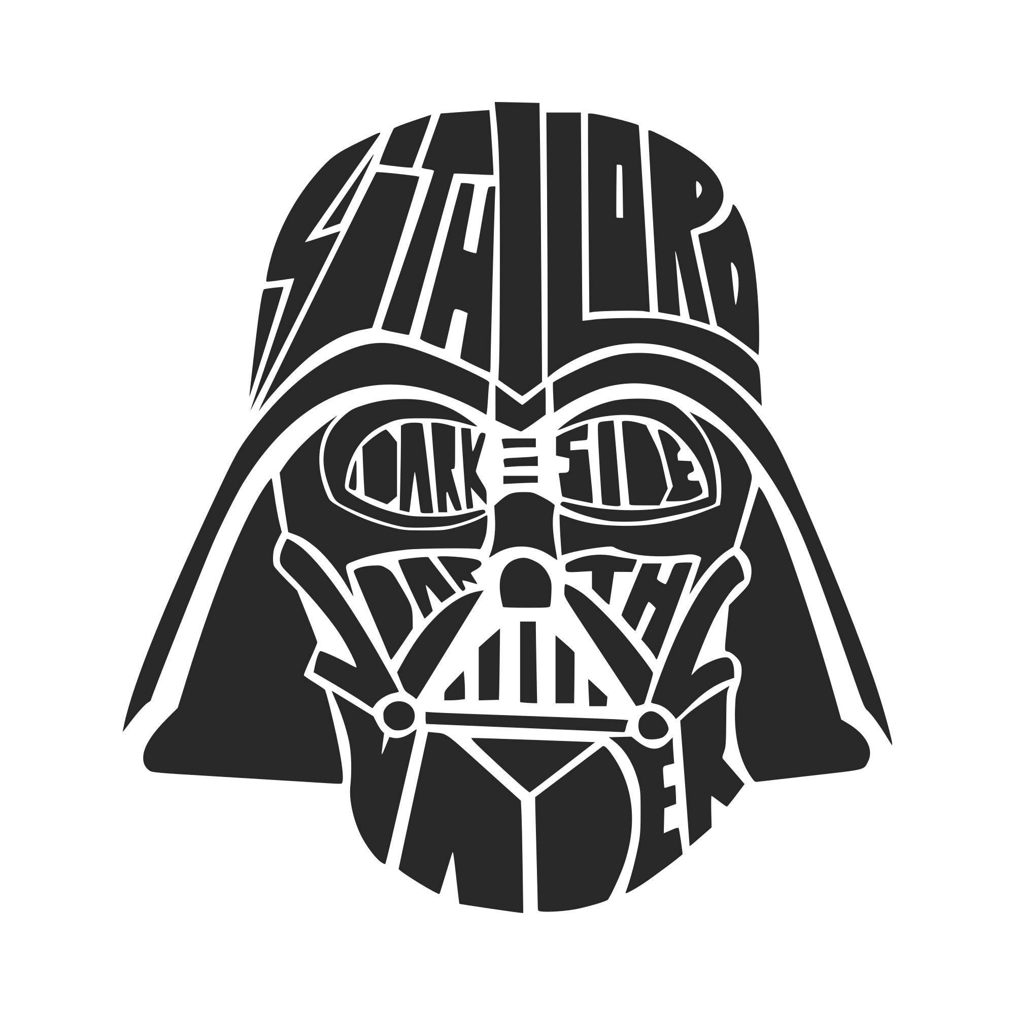Download Dark Side svg Darth Vader svg Star Wars svg SVG DXF Png Vector Cut File Cricut Design Silhouette ...