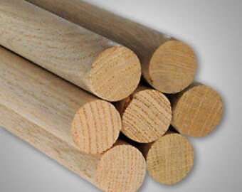 Wood Dowels - Oak - Pack of 10