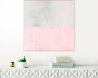 Pink Abstract Art, Large Pink Painting, Modern Abstract Print, Minimalist Painting, Oversized Wall Art, Inspiration Abstracts