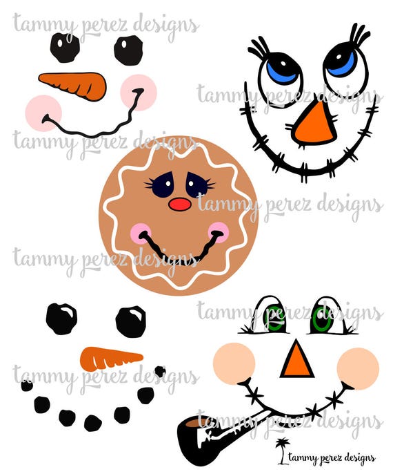 Download Scarecrow Snowman Gingerbread SVG DXF Digital File for Craft
