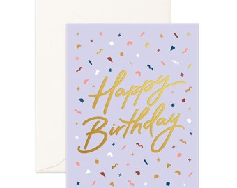 Happy Birthday Confetti Greeting Card