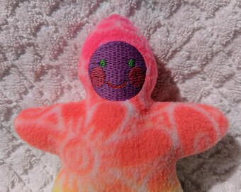 Handmade Whimsical Star Baby - Stuffed Plush Doll Softie