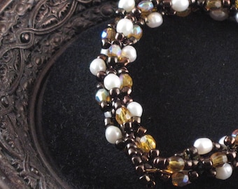 Chocolate, Caramel, and Marshmallows Bracelet