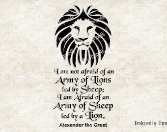 Lion head stencil | Etsy
