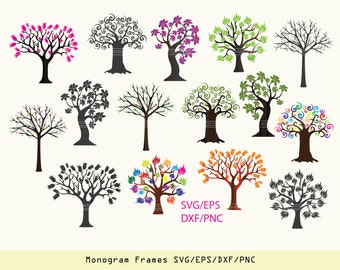 Download Tree SVG DXF Tree sticker Tree clipart Tree vinyl decal