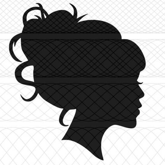 Download Messy Bun Girl SVGPNGSTUDIO3 Cut Files for Silhouette