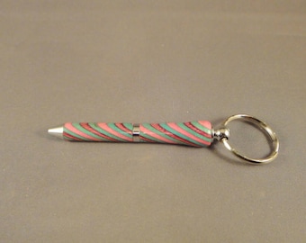 Mini Key Chain Pen - Laminated Wood