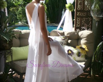 Limited Edition 100% Cotton Nightgown White Cotton Nightgown Flower Applique Cotton Lingerie Bridal Nightgown Wedding Lingerie Sleepwear