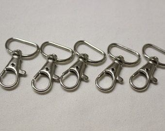5x Brand New 2cm Swivel Lobster Clasps/Clips/Snap Hooks for Bags. Nickel Free Plating. Australian Seller. Fast shipping