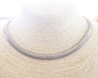 Silver Foxtail Choker