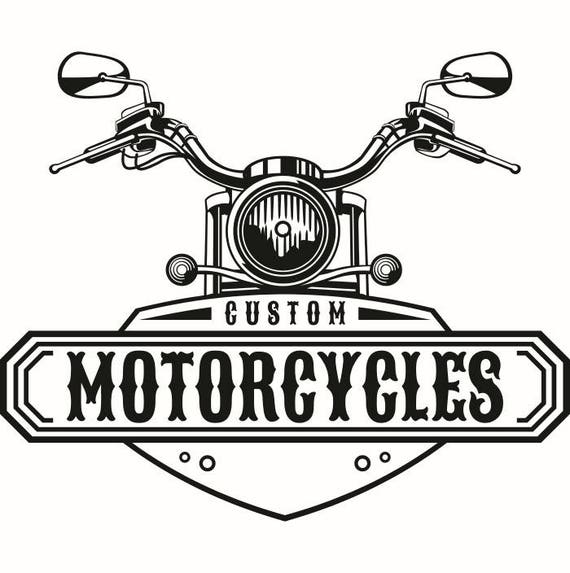 Motorcycle Logo 1 Handle Bars Light Custom Bike Biker