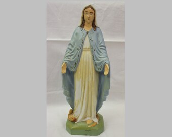 Vintage Virgin Mary Statue, Auax, Made in Japan