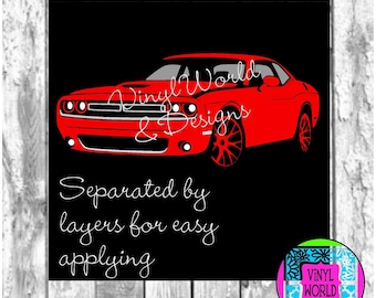 Dodge Challenger, SVG, Cut File, Cricut file, Silhouette, DXF, EPS, png, jpeg, studio, Racing Cars, Kids, cars, sports cars