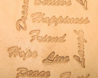 Inspirational Word 3-D Leathercraft Stamp Set 8164-00