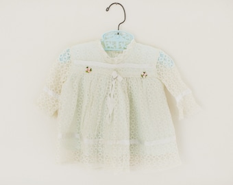 Vintage Lace Baby top, 1950s Baby Clothes, Vintage Lace, Vintage Baby Clothes