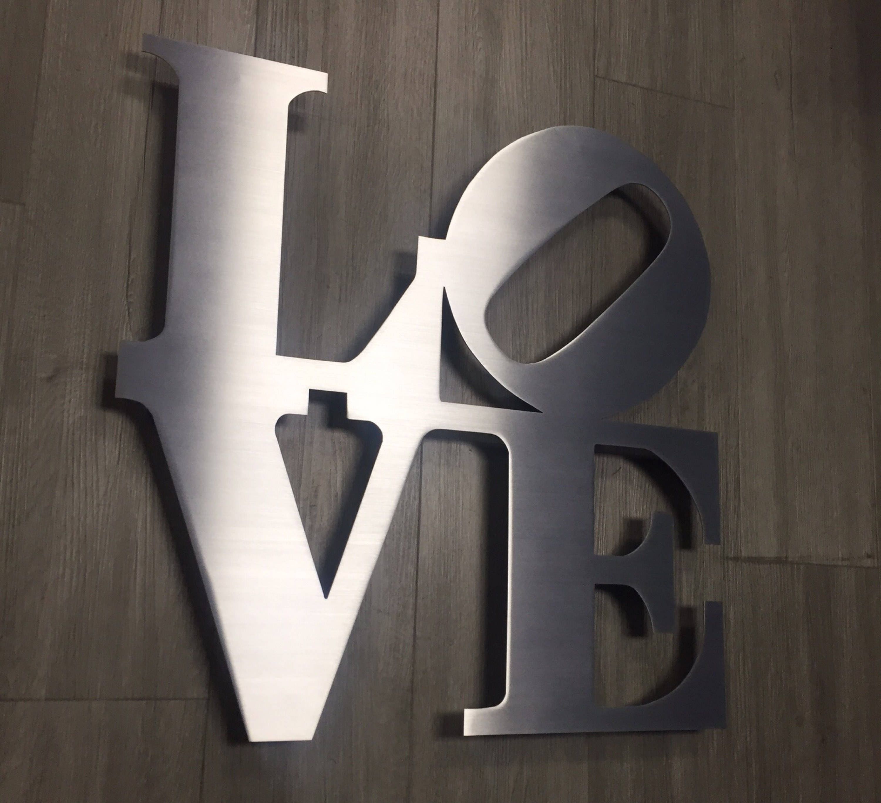 Love Metal Wall Art Love Sign Wall Art Metal Art Home
