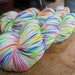 Patsy / Sugar Skull / Hand painted yarn / hand dyed superwash merino dk wool / 8 ply DK / day of dead / bright yarn / UV reactive blacklight