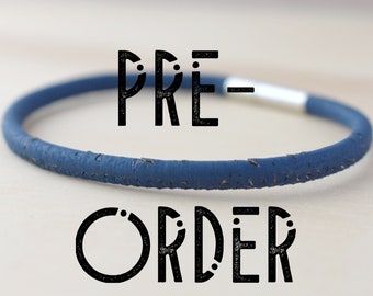 Vegan leather bracelet gift for him, eco friendly bangle bracelet men bracelet gift for her