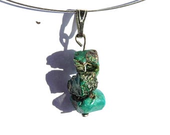 Chrysocolla, turquoise stone jewelry, healing crystal necklace, ethnic pendant, turquoise gemstone necklace jewelry turquoise pendant ahin