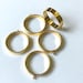 5 pcs Gold Plated 35mm Large Round Metal Open Back Bezel Pedant UV Resin