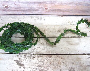 Miniature Boxwood Wired Garland 1 yard 3 feet Christmas dollhouse decoration