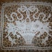 Amazing reticelli lace from Italy 1800s large doily rectangular