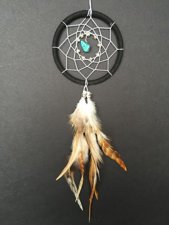 Small Dream Catchers For Sale Dream Catcher for Car Mirror Black and White with Turquoise 2 Small Dream Catchers For Sale Dream Catcher for Car Mirror Black and White with Turquoise 2