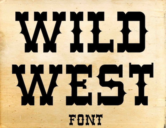 Western font svg Western alphabet Western letters svg