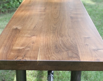 Reclaimed Wood Reception Desk with Office Desk Countertop