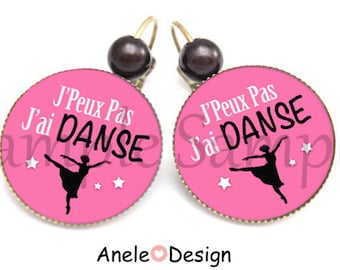 Ballerina dance earrings - pink