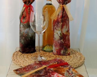 Ice Dyed Tuscan Wine Gift Bags