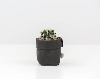 Mini Washable Paper Sack - Sasso (Black)