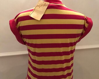 1970's Vintage Original paprika striped top