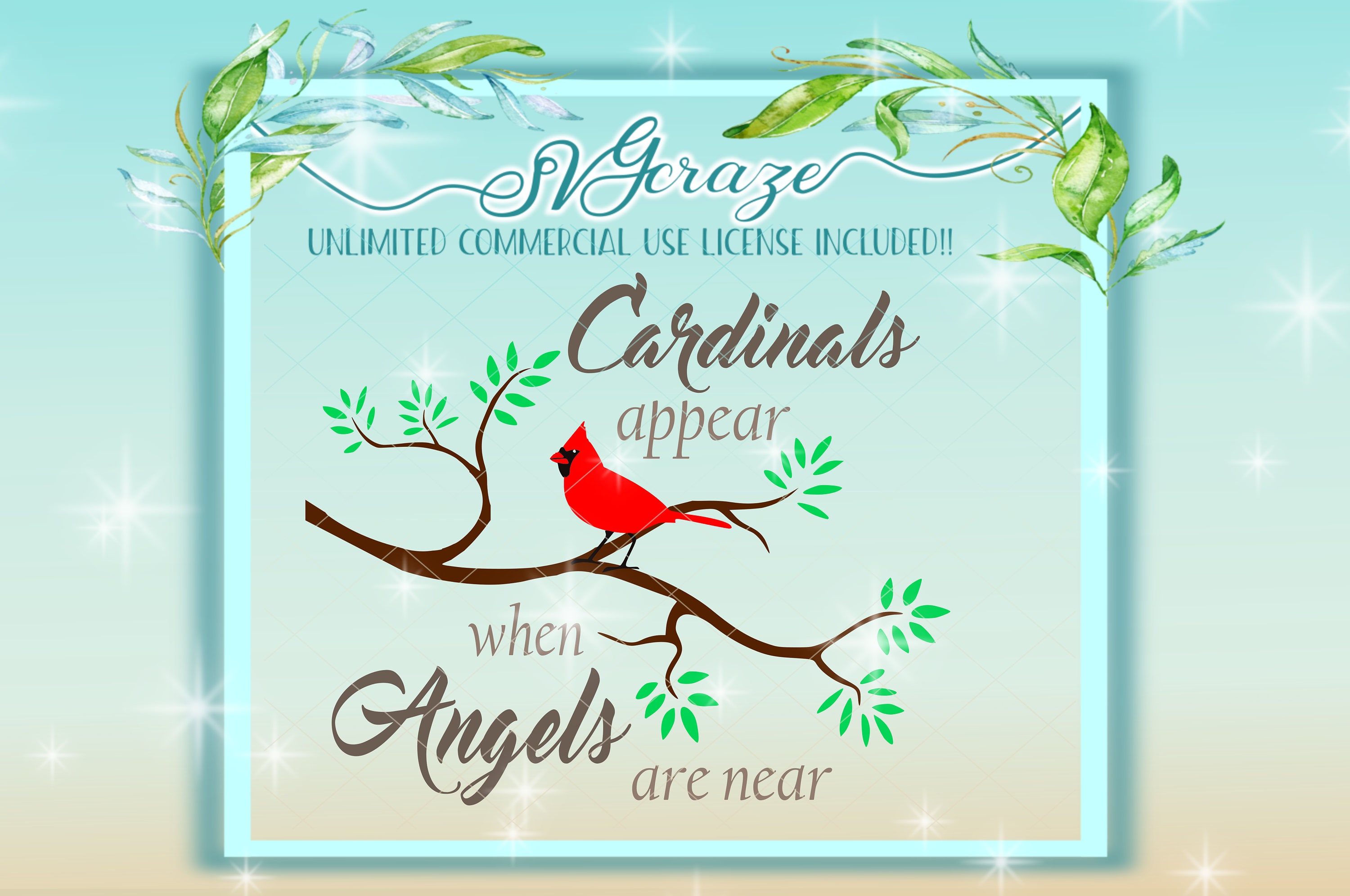 Download Cardinal Appears When Angels Are Near Quote SVG Cardinals