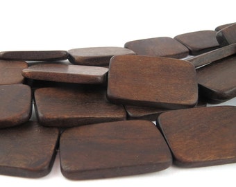 Robles Wood Flat Rectangles, 35mm, strand