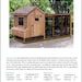 Chicken Coop Plans with Kennel / Run, 4' x 10' Gable / Lean-to, Material List and Step-By Step Instructions Included, Design # 50410GL