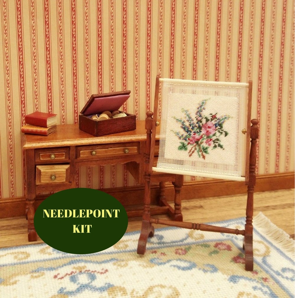 112 needlepoint kit Needlework stand 1/12 tapestry frame